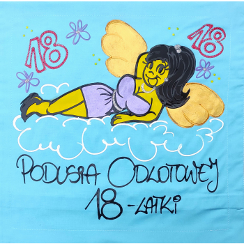 [Db15] Poduszka bawełniana Podusia Odlotowej 18 latki